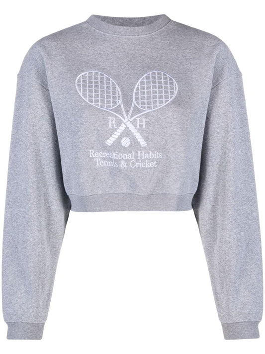 Grey Williams Cropped Sweatshirt