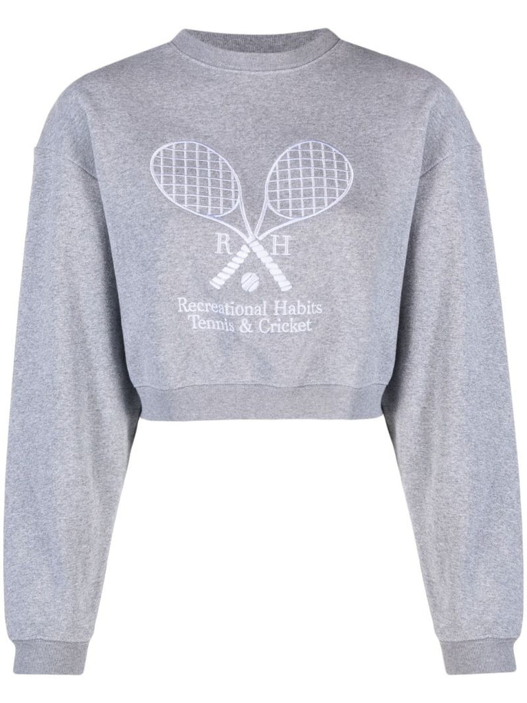 Grey Williams Cropped Sweatshirt