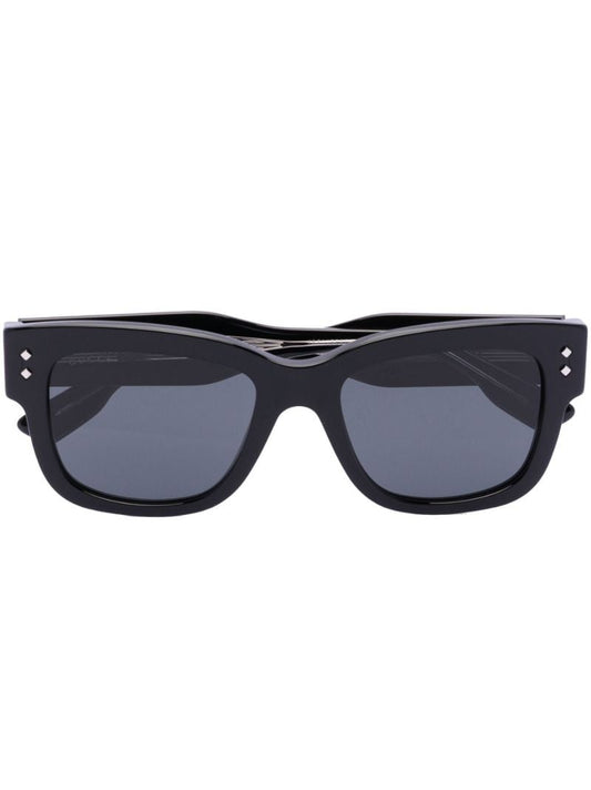 Black Tinted Square Frame Sunglasses
