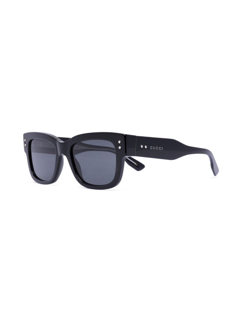 Black Tinted Square Frame Sunglasses