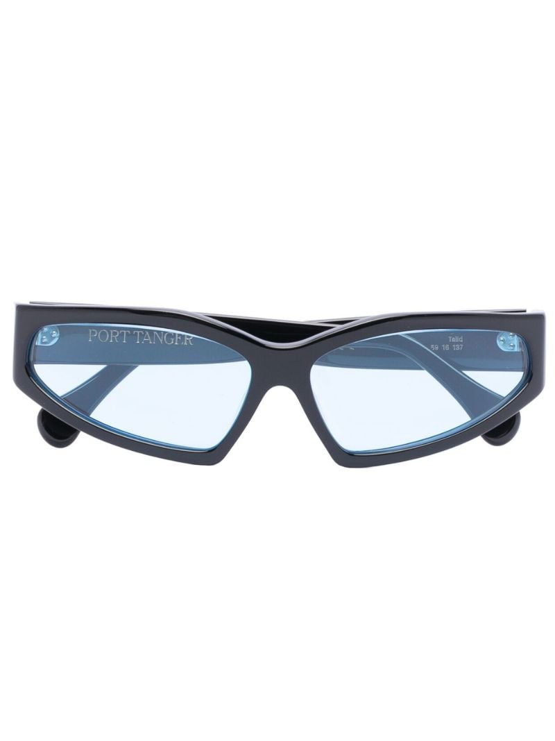 Black Talid Rectangle Sunglasses