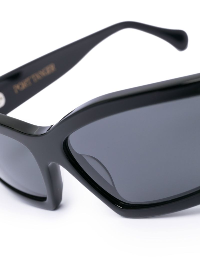 Black Talid Rectangle Sunglasses