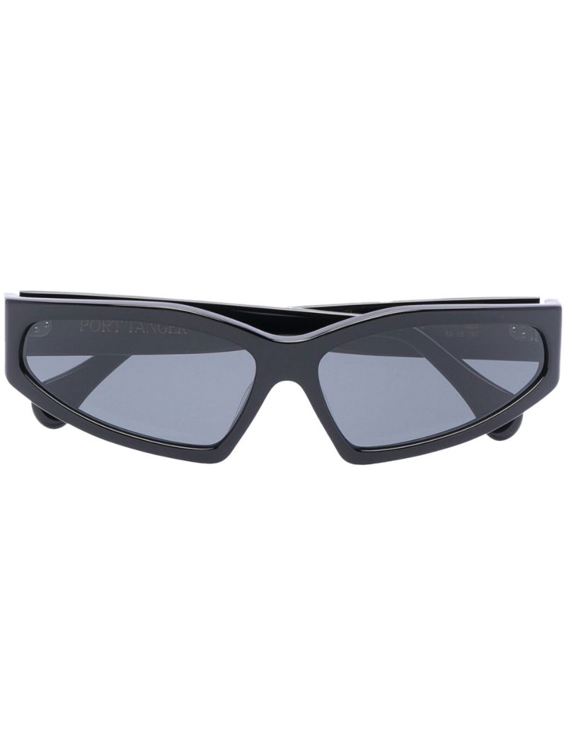 Black Talid Rectangle Sunglasses