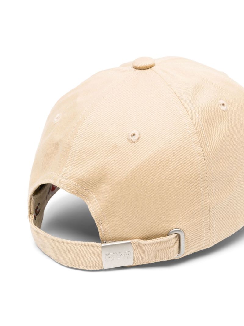Neutral Embroidered Logo Cotton Cap
