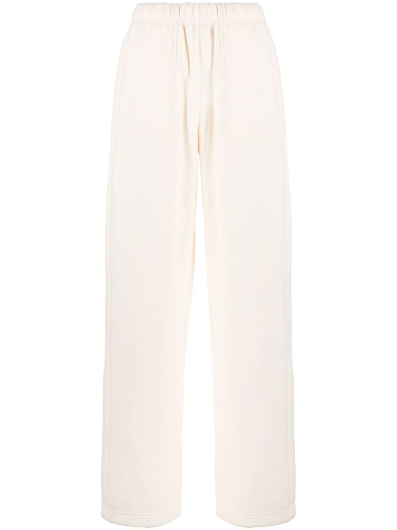 Yellow Wide Leg Track Pants