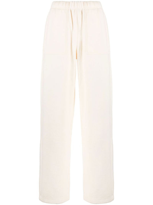 Yellow Wide Leg Track Pants