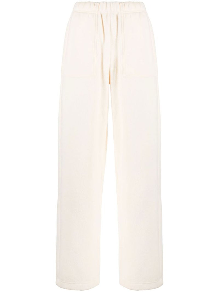 Yellow Wide Leg Track Pants