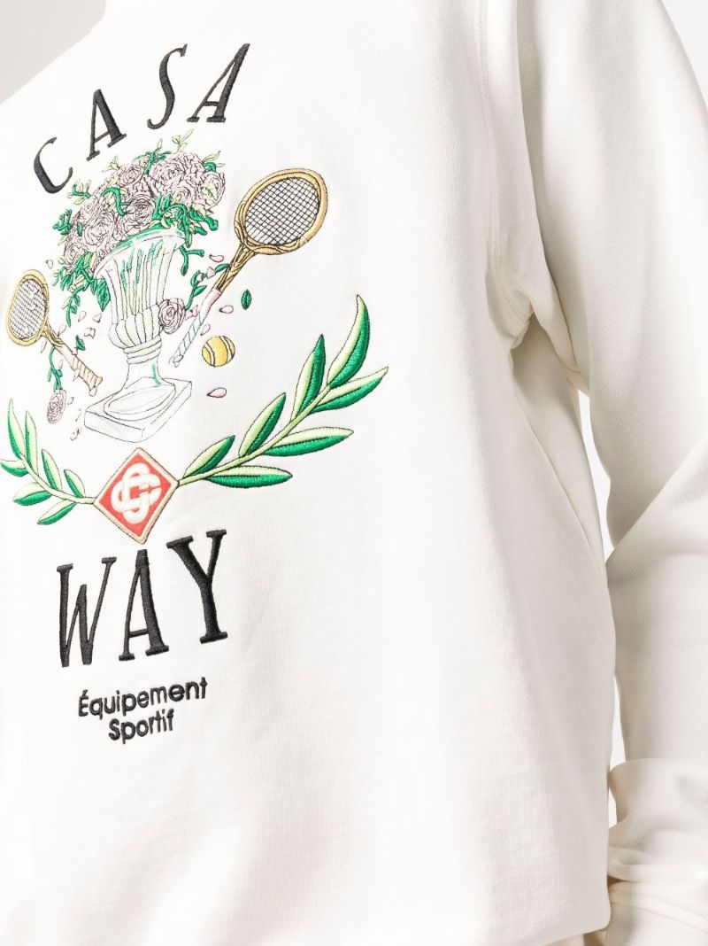 White Casa Way Cotton Sweater