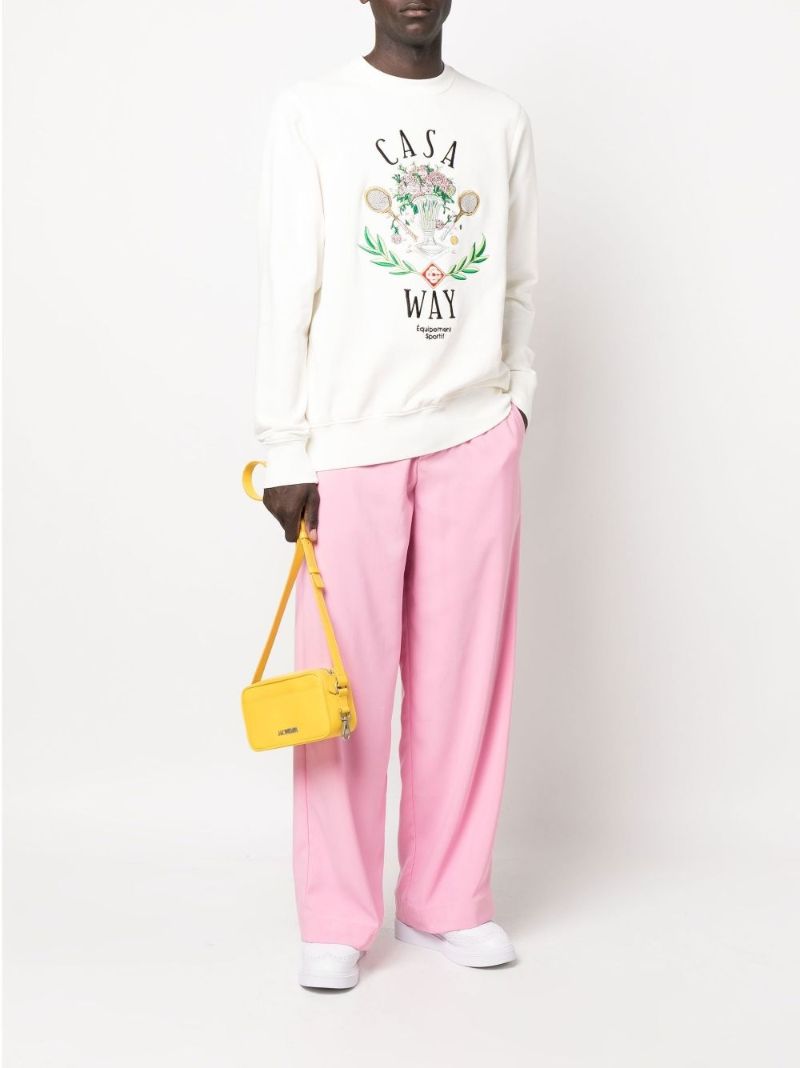 White Casa Way Cotton Sweater