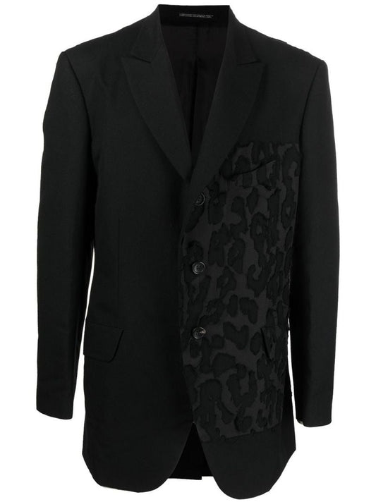 Black Leopard Opal Blazer