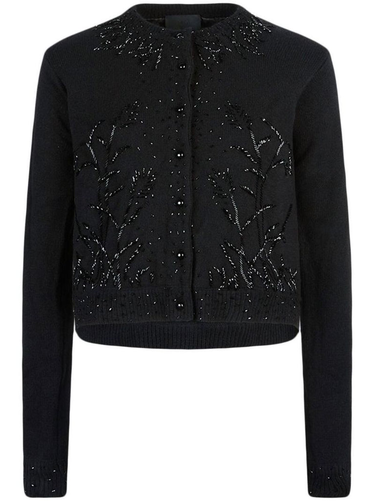 Black Juan Embellished Cardigan