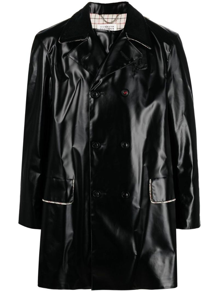 Black Coated Double-breasted Coat