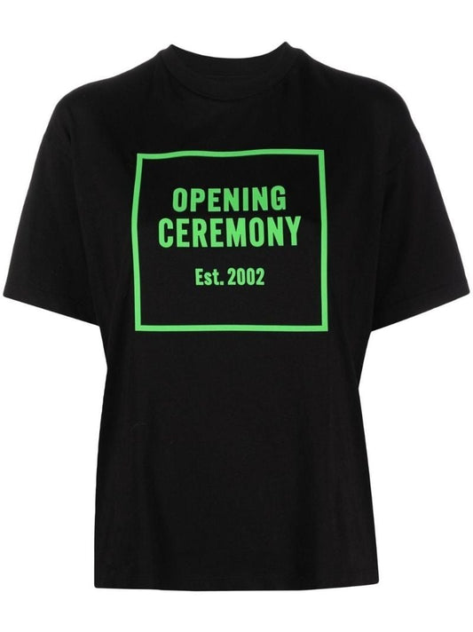 Black Logo Print T-shirt