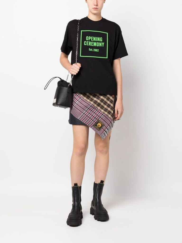Black Logo Print T-shirt