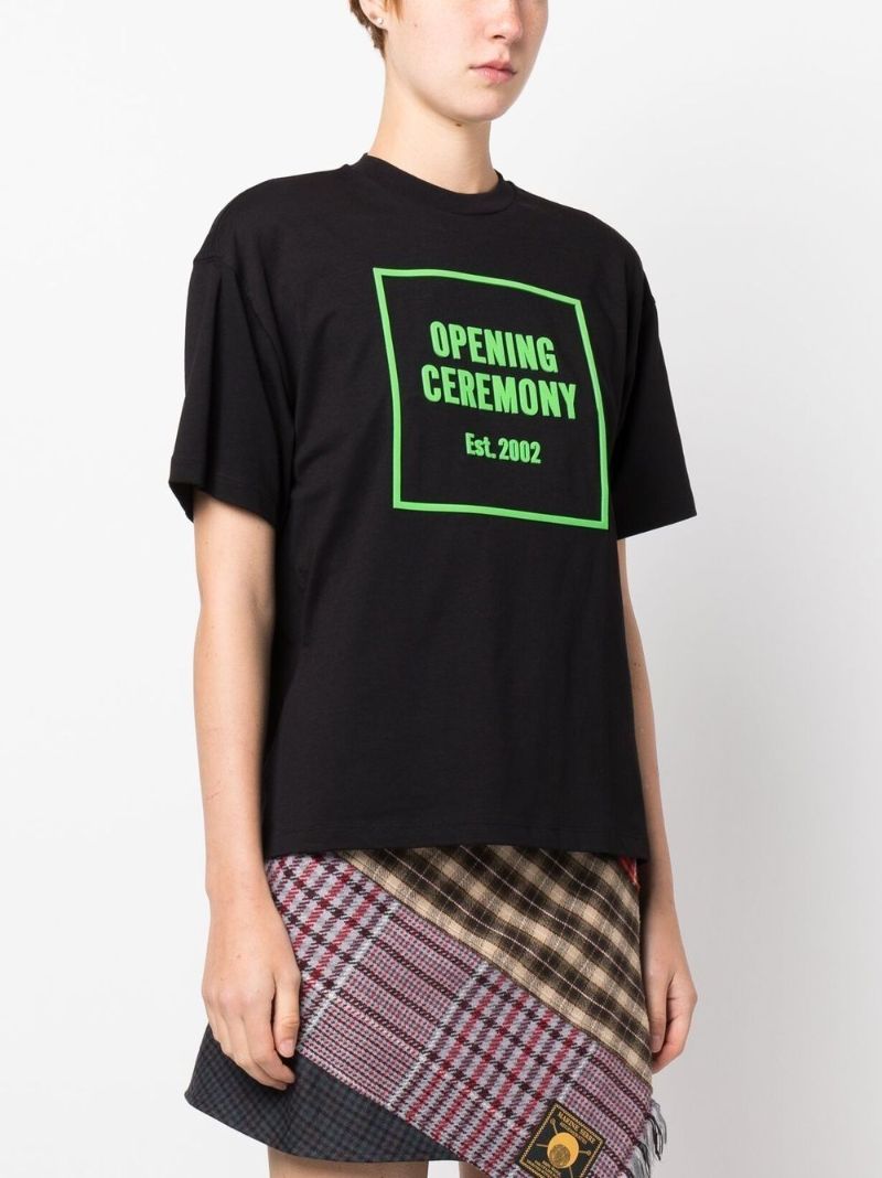 Black Logo Print T-shirt