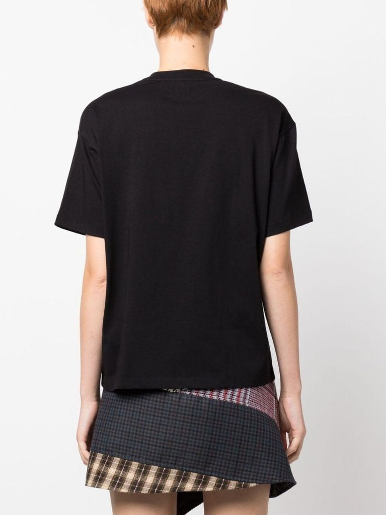 Black Logo Print T-shirt