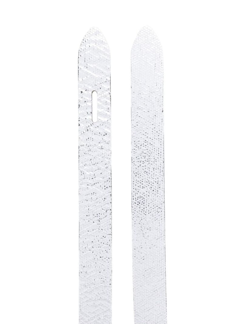 Silver Lecce Metallic Belt