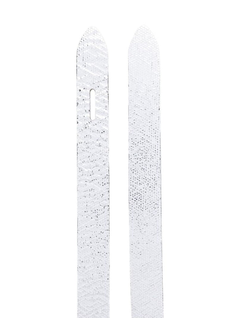 Silver Lecce Metallic Belt