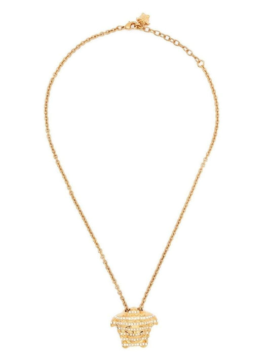 Gold-tone Medusa Necklace