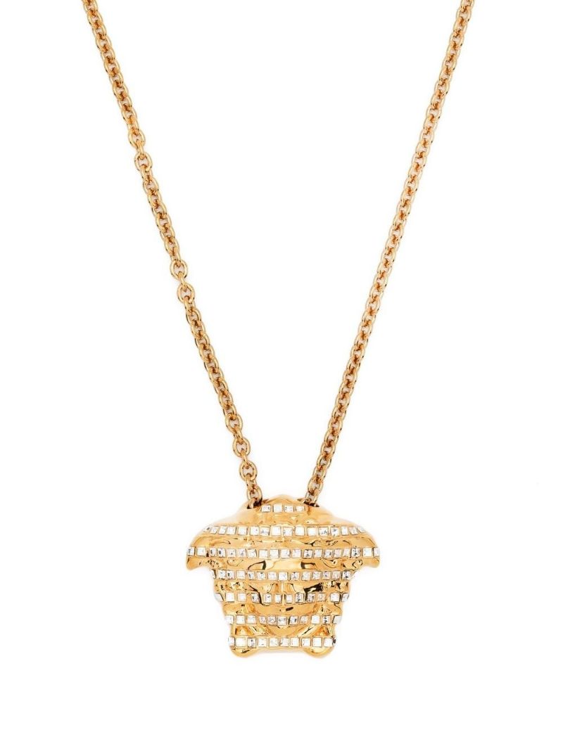 Gold-tone Medusa Necklace