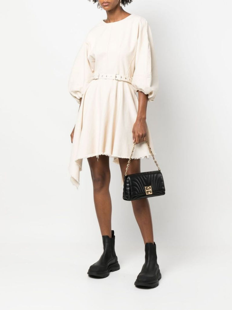 Black Quilted Leather Shoulder Bag