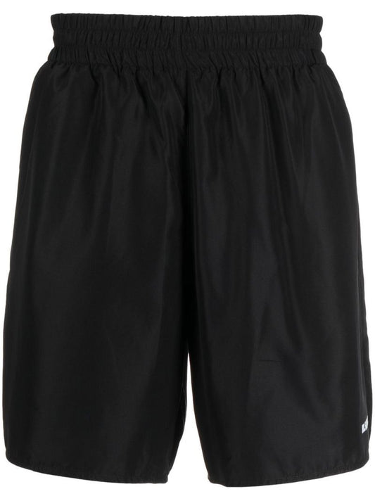 Black Plus Logo Print Track Shorts