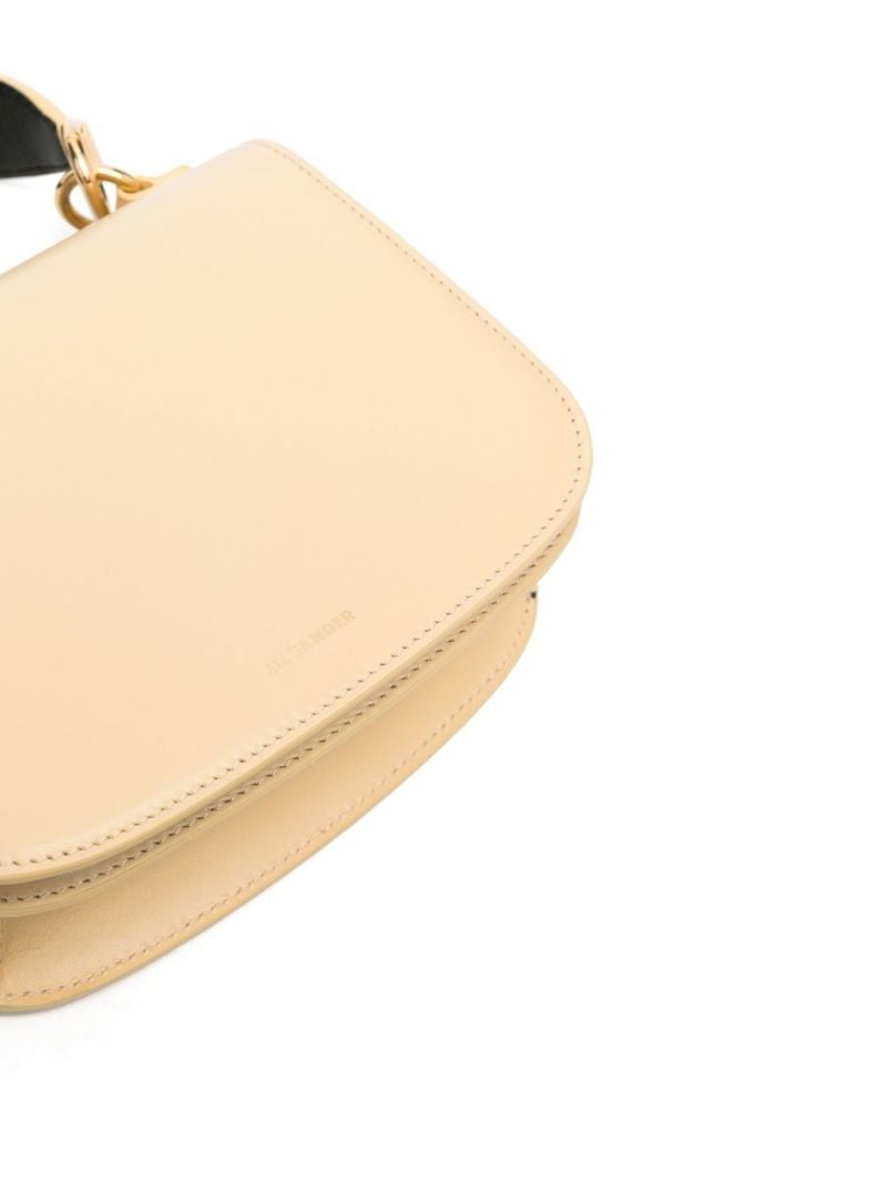 Yellow Small Leather Tote Bag