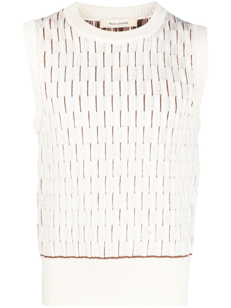 White Legacy Knitted Tank Top