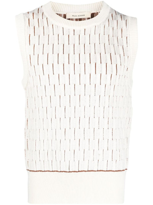 White Legacy Knitted Tank Top