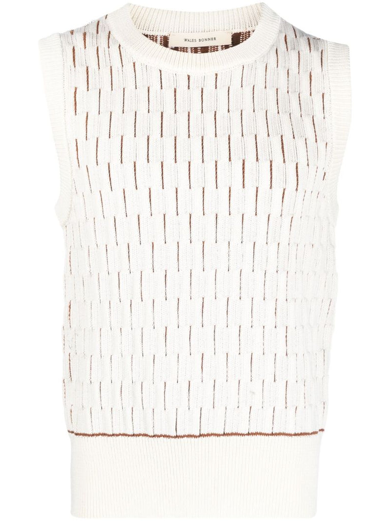 White Legacy Knitted Tank Top