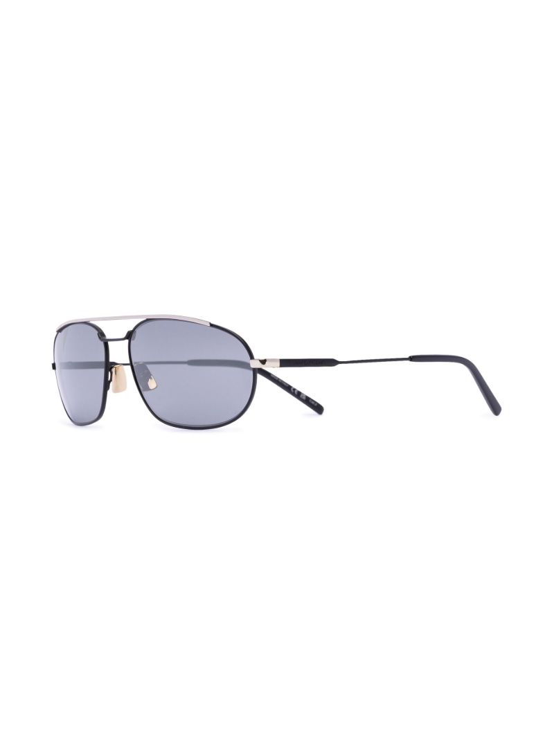 Black 561 Edgy Pilot-style Sunglasses