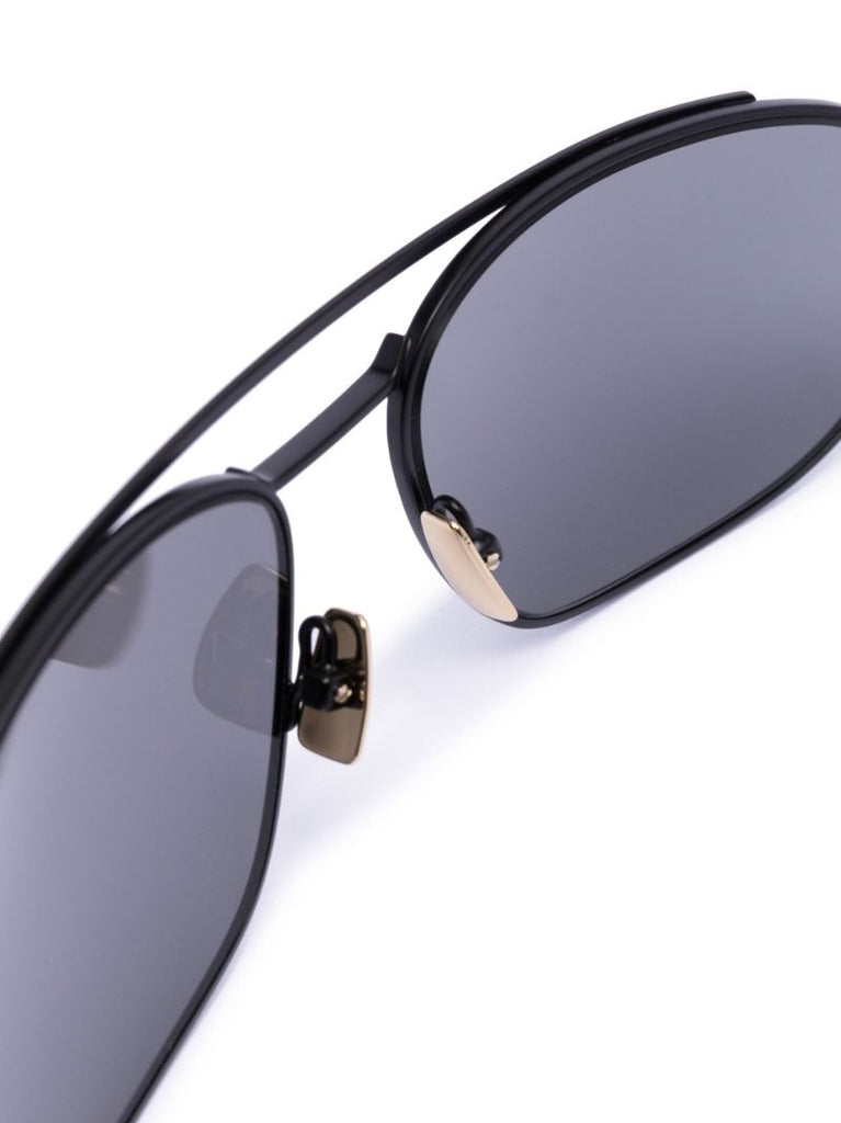 Black 561 Edgy Pilot-style Sunglasses