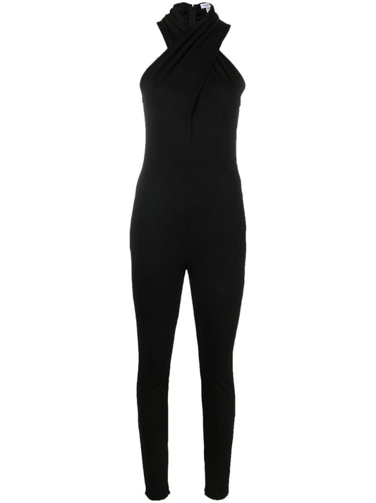 Black Halterneck Slim-fit Jumpsuit