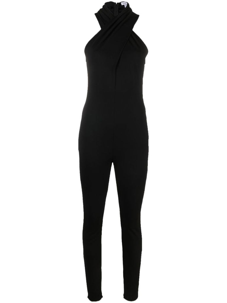 Black Halterneck Slim-fit Jumpsuit