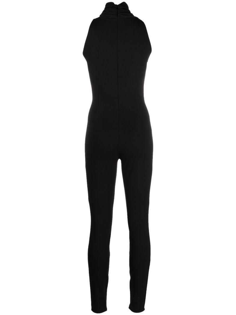 Black Halterneck Slim-fit Jumpsuit