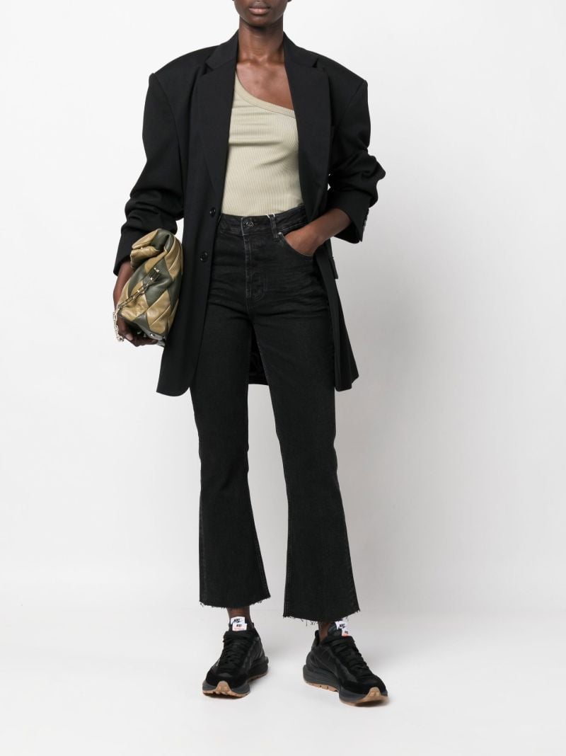Black Lara High Waist Flared Jeans
