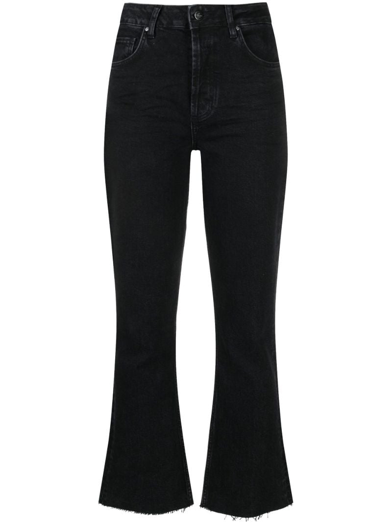 Black Lara High Waist Flared Jeans