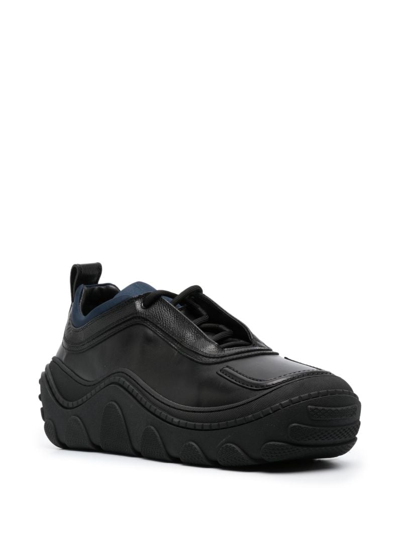 Black Tonkin Leather Sneakers
