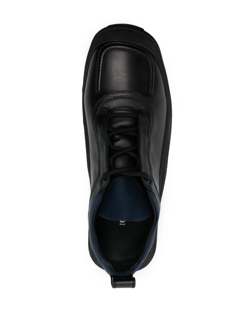 Black Tonkin Leather Sneakers