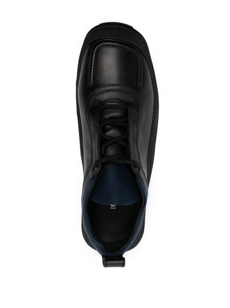 Black Tonkin Leather Sneakers