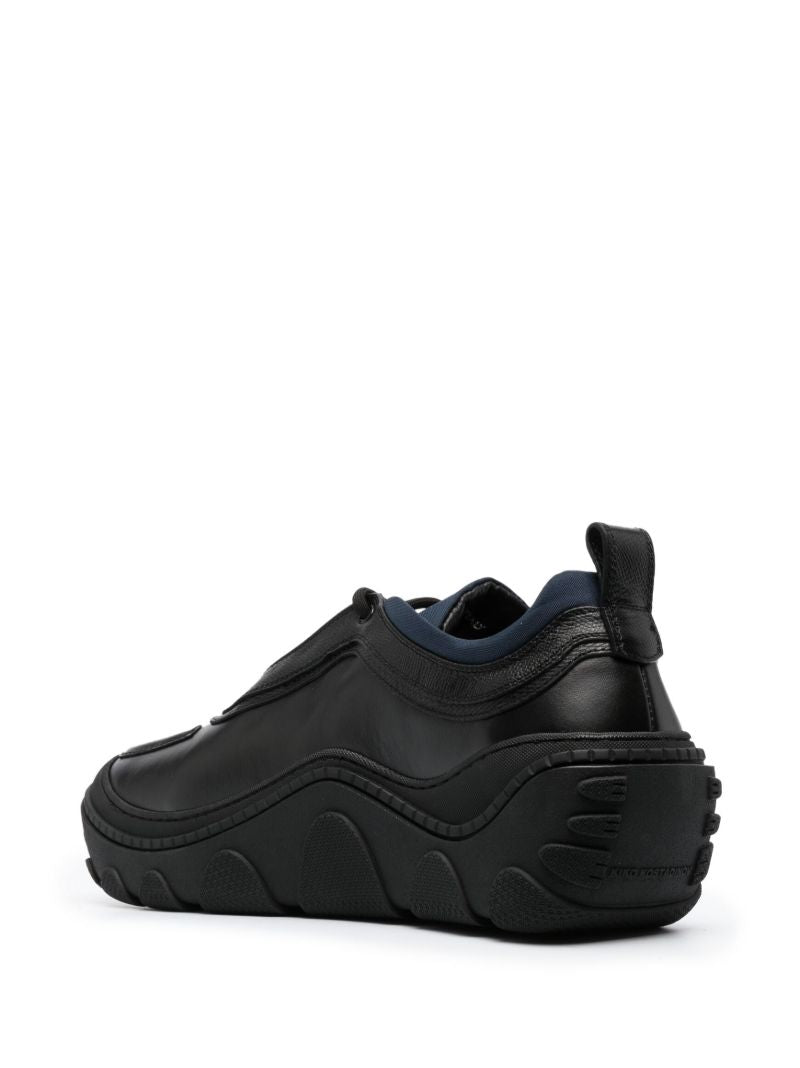 Black Tonkin Leather Sneakers