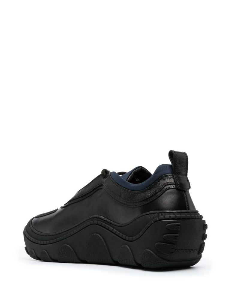 Black Tonkin Leather Sneakers