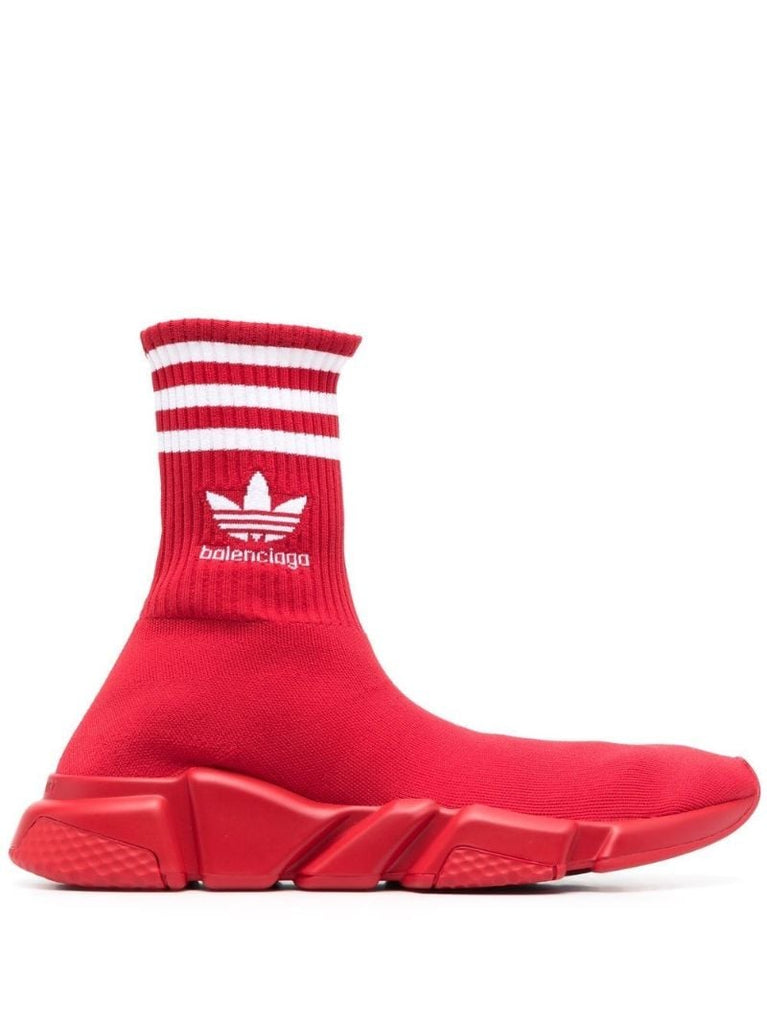 X Adidas Red Speed Sock Sneakers