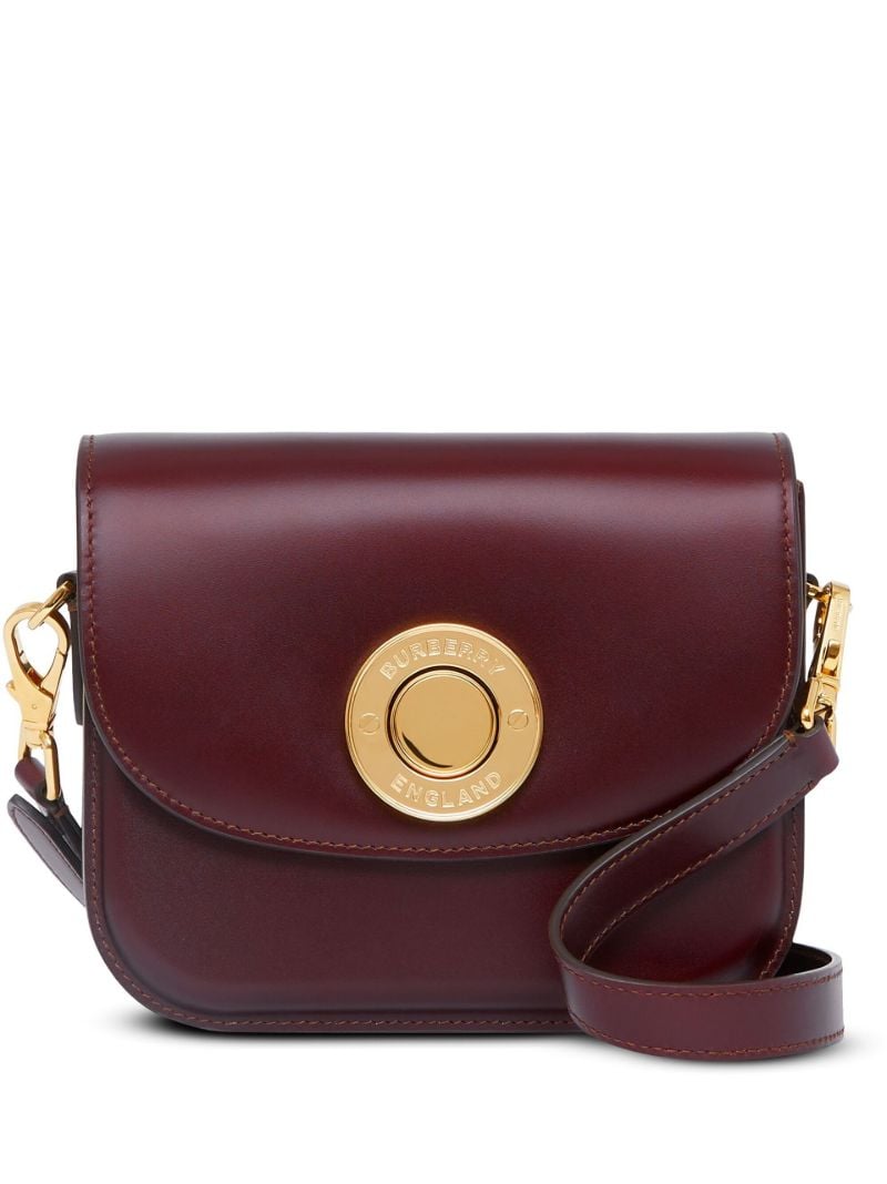 Brown Small Note Leather Shoulder Bag