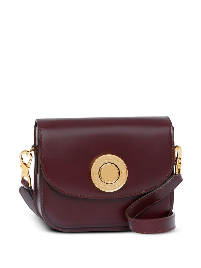 Brown Small Note Leather Shoulder Bag