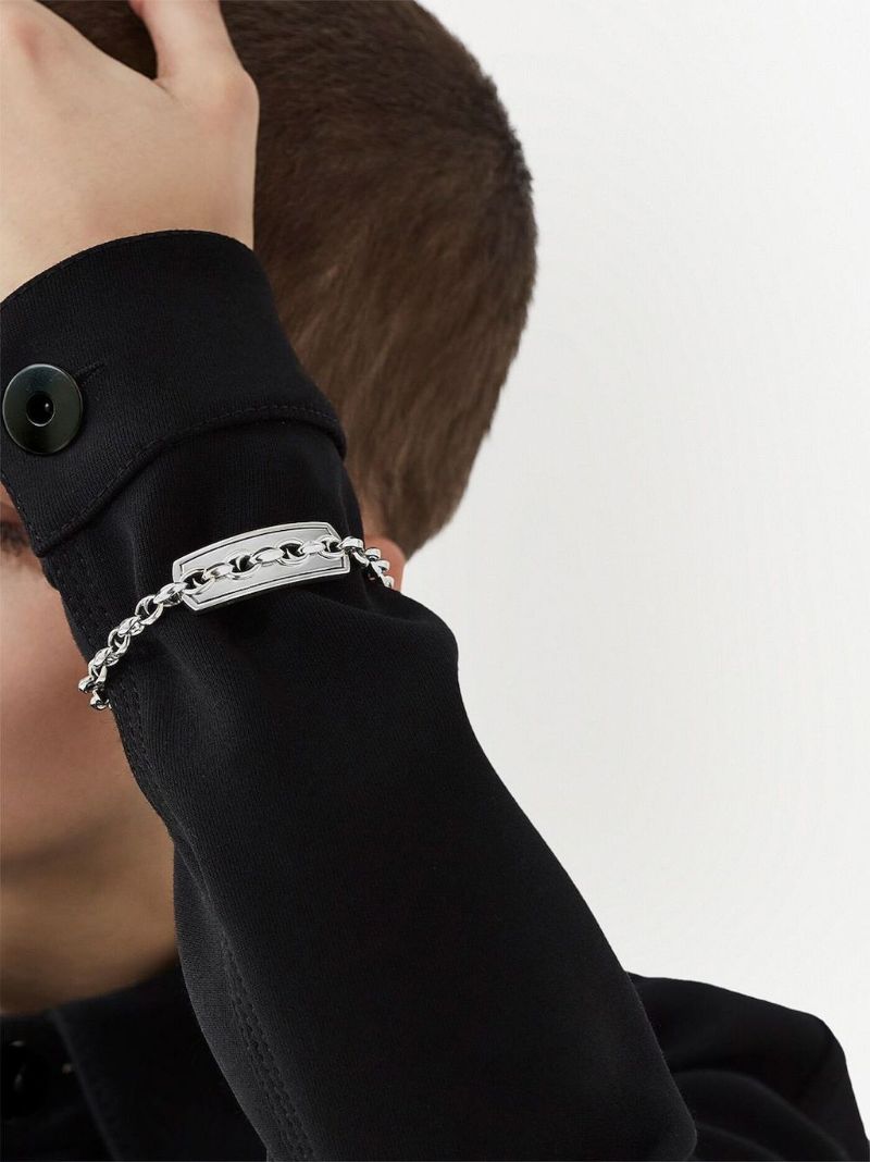 Sterling Silver Thorn Addiction Link Bracelet