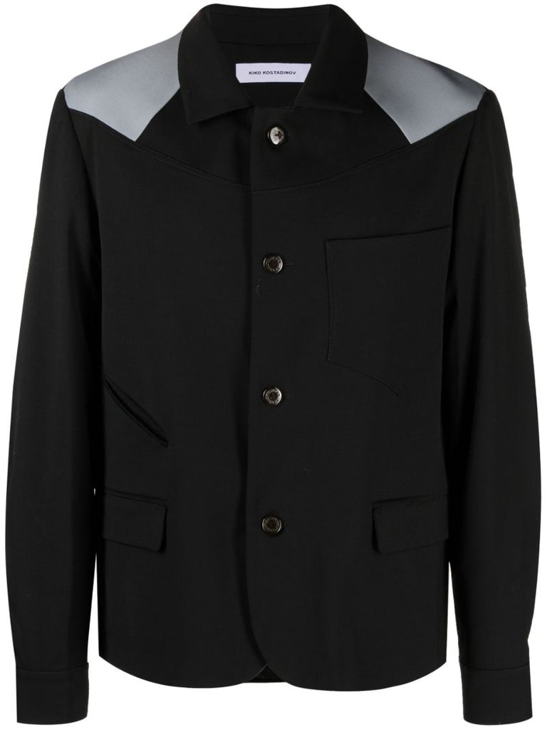 Black Kreuk Single-breasted Blazer
