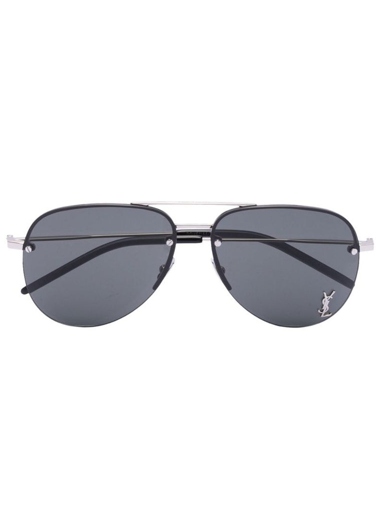 Silver-tone Classic 11m Aviator-style Sunglasses