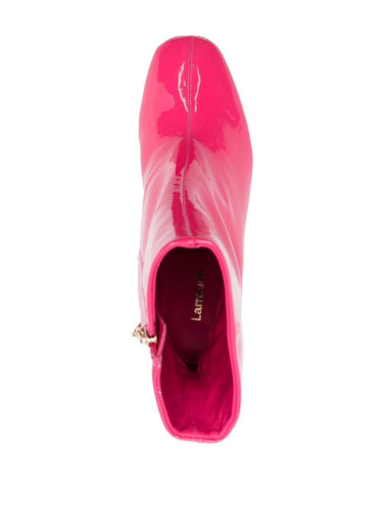 Pink Dolly 130 Leather Platform Boots