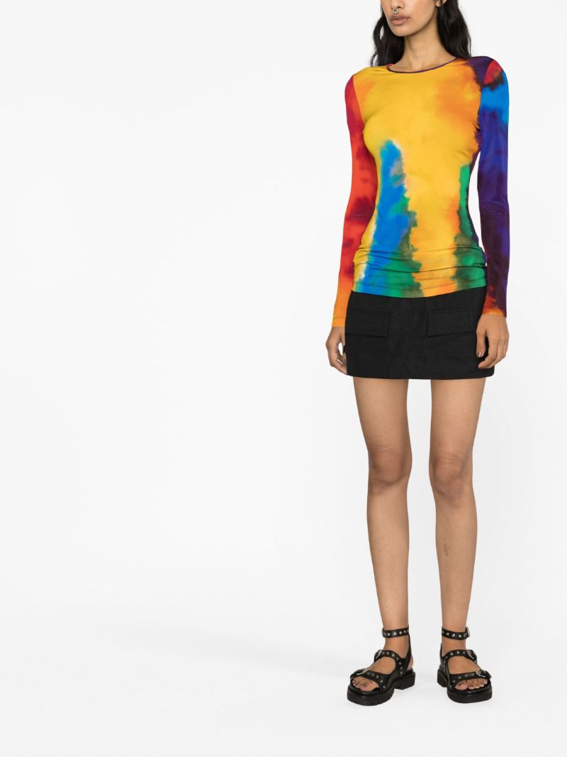 Yellow Bodyline Printed T-shirt